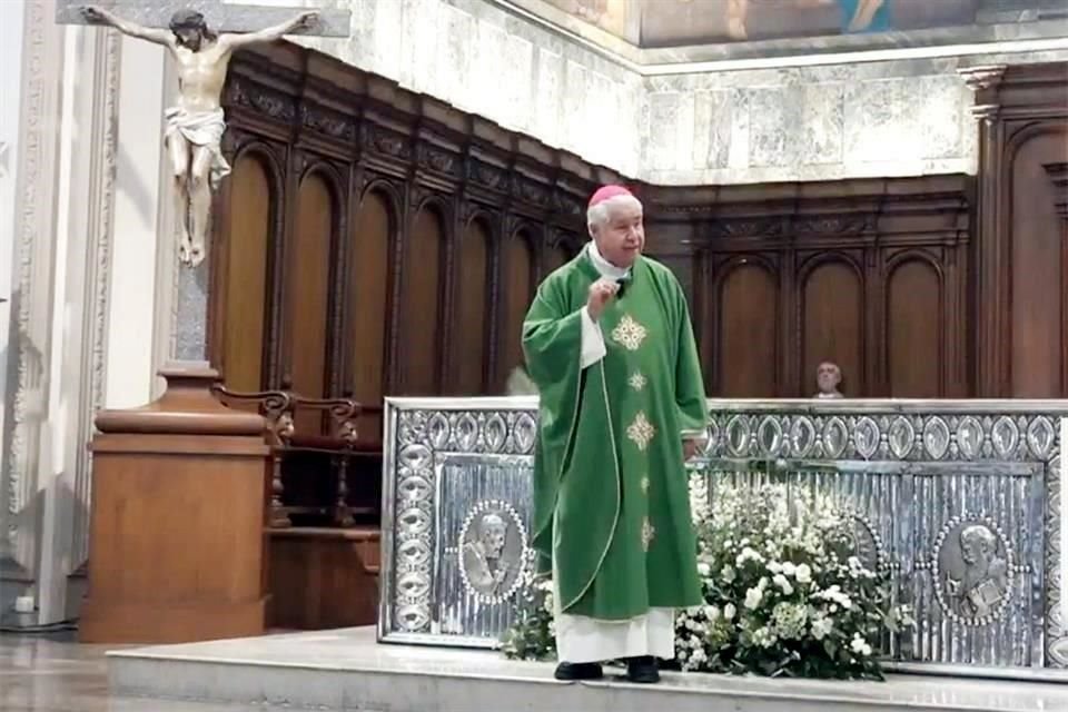 El Arzobispo Rogelio Cabrera López se refirió ayer a las elecciones.