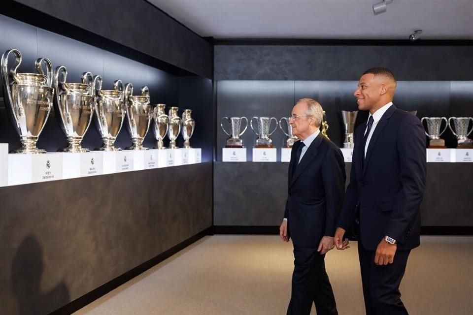 Mbappé estuvo en Valdebebas con Florentino Pérez