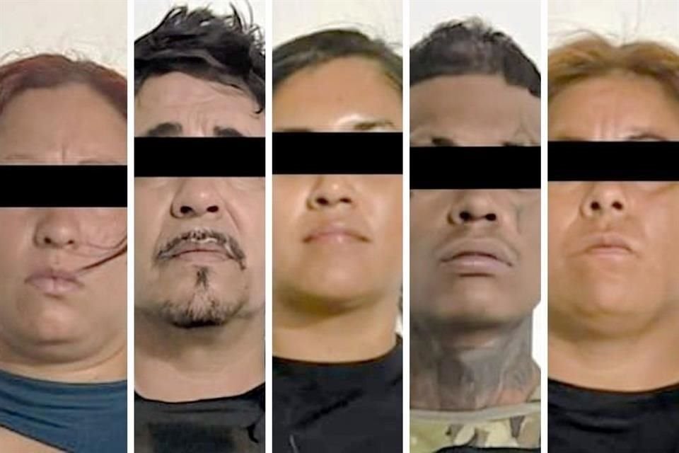 Los ahora vinculados fueron identificados por la Fiscalía General de Justicia como Edward, de 26 años de edad; Ernesto, de 52; Guadalupe, de 26; Melanie, de 29, y Laura, de 30.