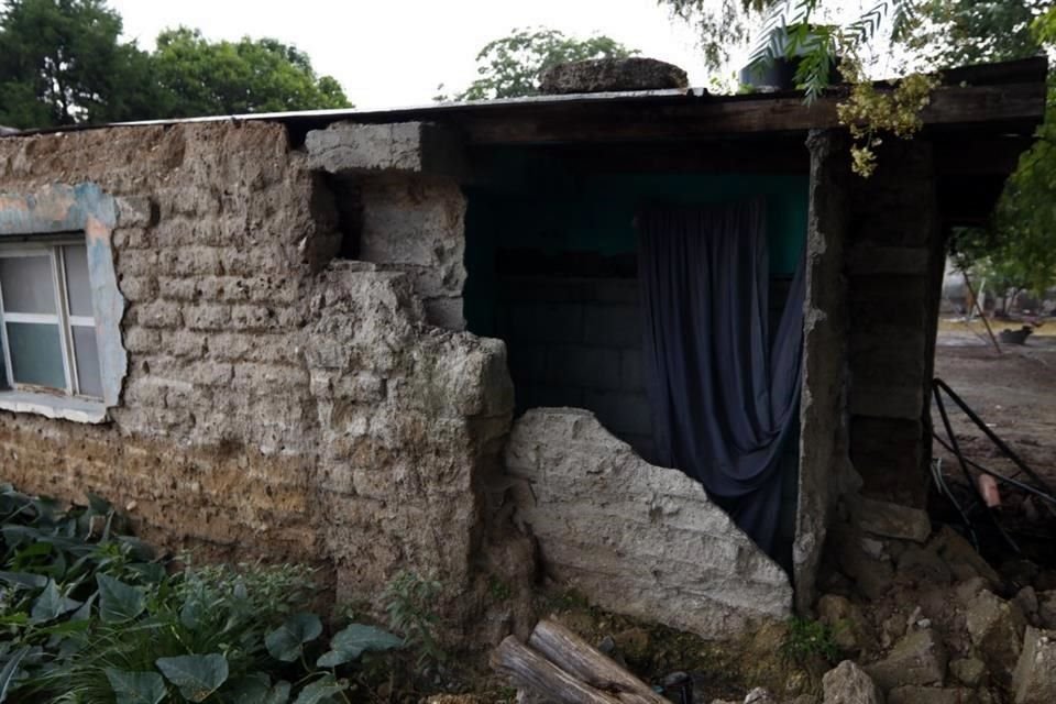 Ejido Santa Fe afectado por inundación de la tormenta Alberto