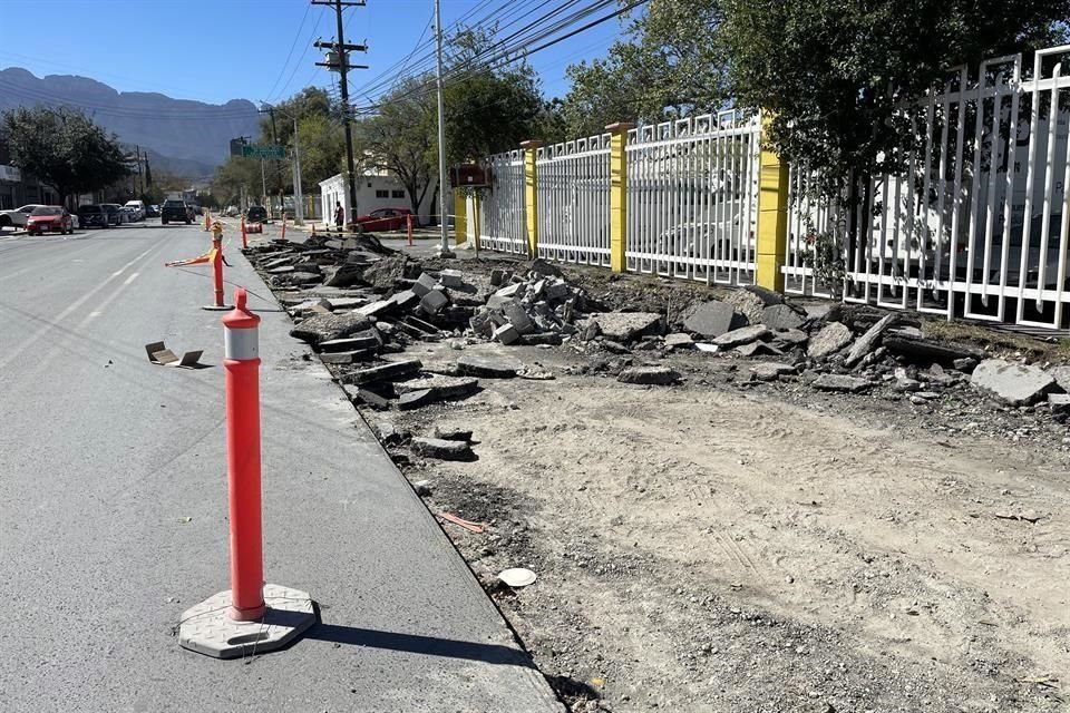 Los trabajos en el Parque España se suman al corredor verde alrededor del espacio regio.