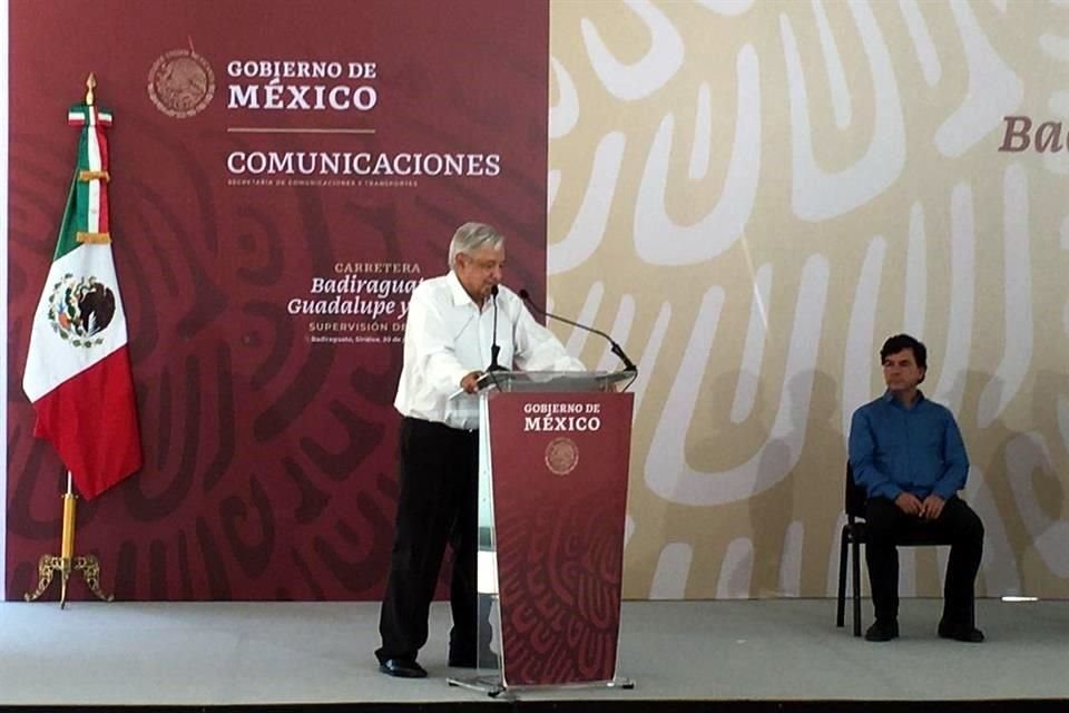 Andrés Manuel López Obrador en Badiraguato.