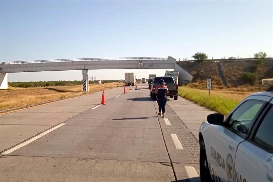 El accidente fue reportado alrededor de las 7:00 horas en el kilómetro 143 de la Autopista a Nuevo Laredo.
