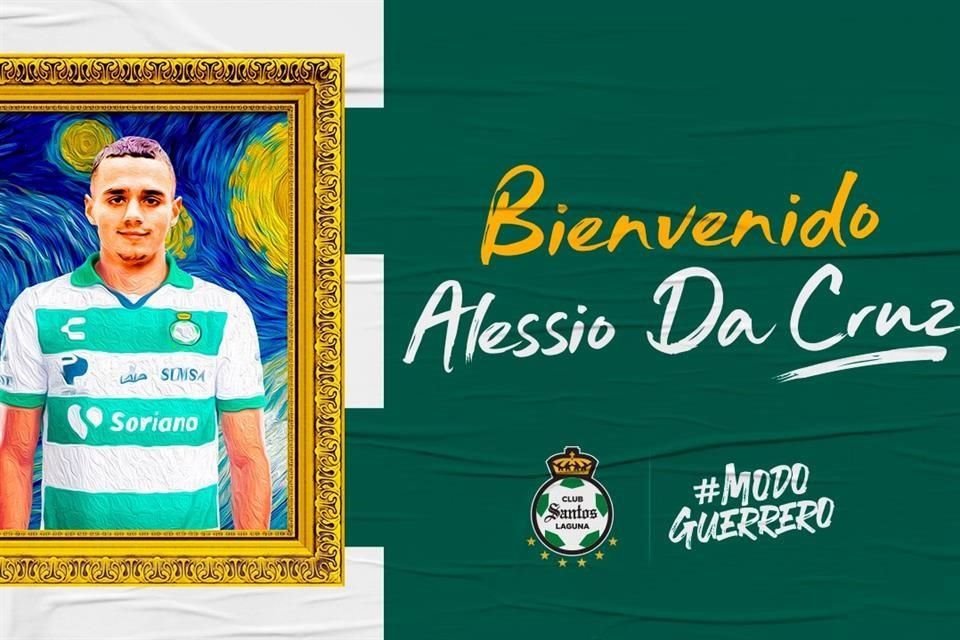 El delantero neerlandés Alessio da Cruz fue anunciado de manera oficial como refuerzo del Santos Laguna.