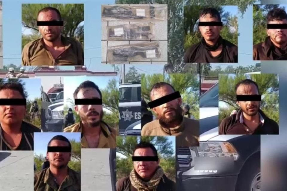 Nueve sujetos, dos de ellos evidenciados en video disparando armas largas en julio, fueron detenidos con arsenal en Magdalena, Sonora.