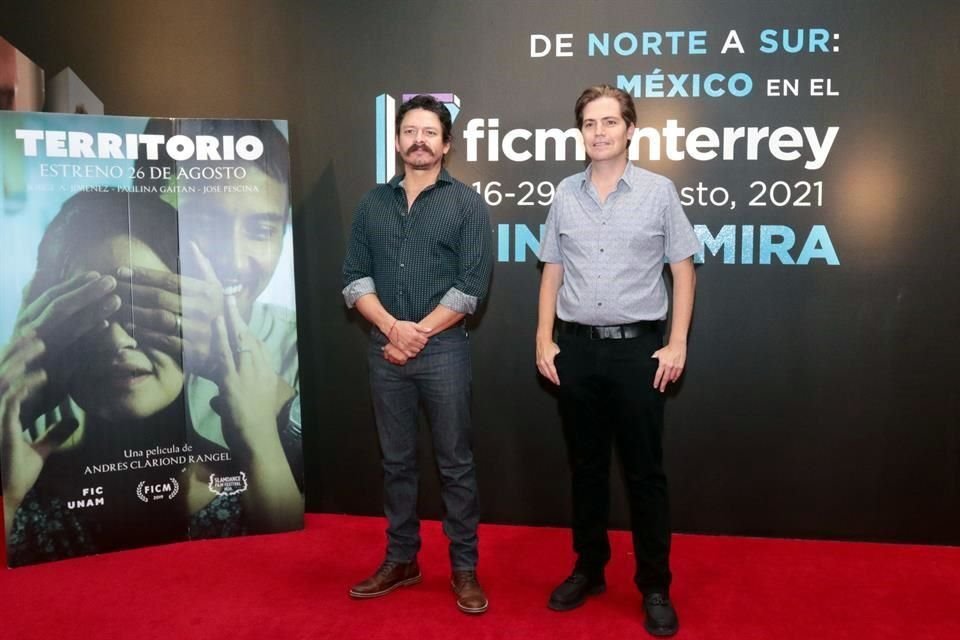 El actor Jorge A. Jiménez y el director Andrés Clariond presentaron anoche la cinta en la Cineteca Nuevo León Alejandra Rangel Hinojosa.