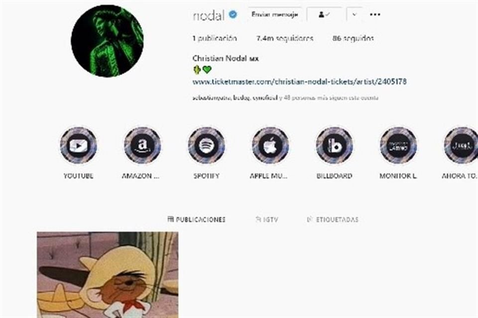 Este sábado el cantante de regional mexicano Christian Nodal borró casi todas las fotos de su Instagram y dejó de seguir a Belinda.