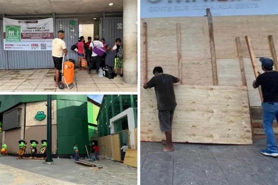 Pobladores resguardaron negocios y viviendas, y otros decidieron albergarse, en zonas costeras de Guerrero y Oaxaca.