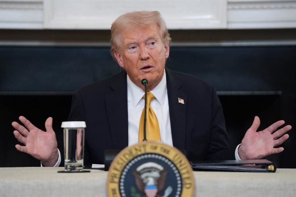 President Donald Trump during a roundtable discussion at the White House on October 23, 2025.