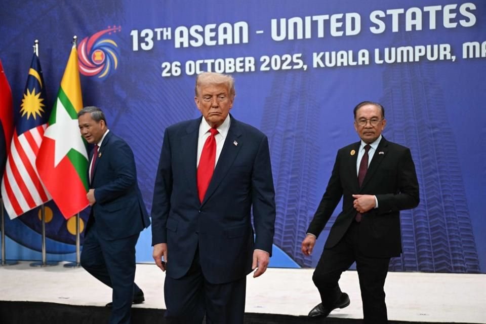 El Presidente Donald Trump durante una cumbre en Malasia, el 26 de octubre.