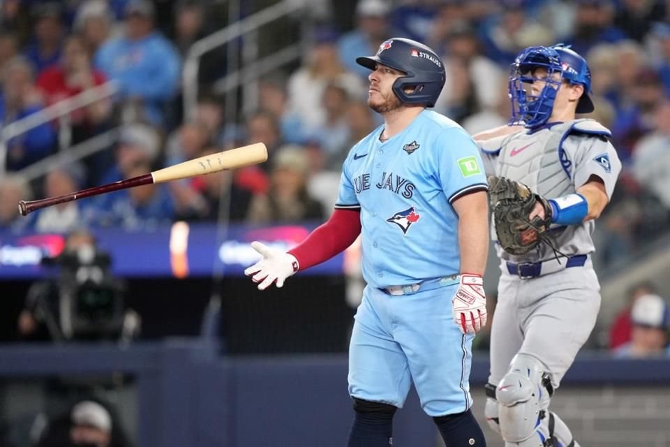Alejandro Kirk não conseguiu fazer a diferença e foi eliminado por strike em um momento crucial contra o bullpen dos Dodgers.