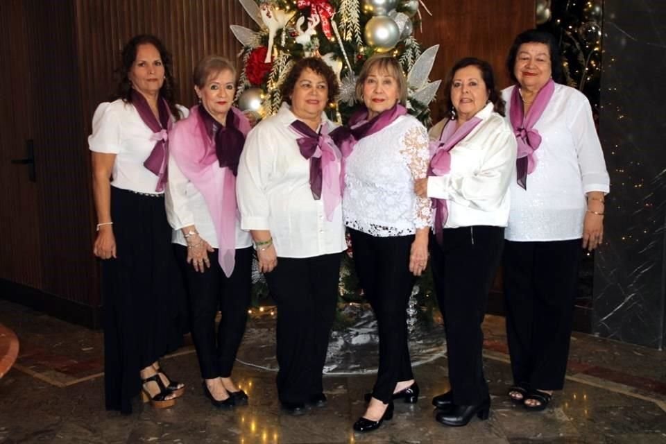 Sonia Garza, Corina Espinzoa, Hilda Garza, Irma Mireles, Flor Buentello y Adriana Guerrero