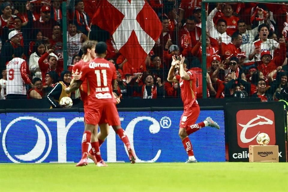 Pereira marcó el 1-0 para el Toluca.